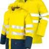 Parka acolchada alta visibilidad xl amarillo/azul