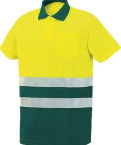 Polo alta visibilidad 8584av xxl verde/amarillo