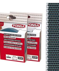 Cinta persiana nº1 bl 6mt 22mm gris