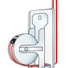 Recogedor persiana placa inox para empotrar bl