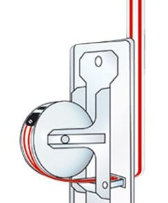 Recogedor persiana placa inox para empotrar bl