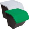 Contenedor ecotayg 30l 392x399x330mm tapa gris