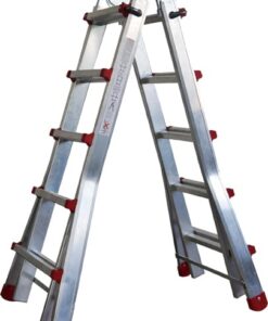 Escalera telescópica aluminio m75 4x4 peldaños (3,83 m)