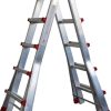 Escalera telescópica aluminio m75 4x6 peldaños (5,83 m)