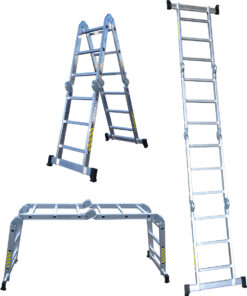 ESCALERA MULTIUSOS ALUM. ARTICULADA 4X3P