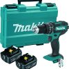 TALADRO COMBI DHP482RME 18V 2B 4AH+C+MAL