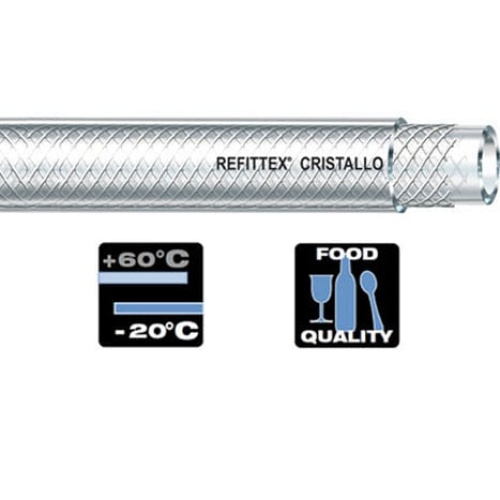 Manguera cristal reforzada 19x26 050m 10bar
