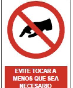 SEÑAL SEG."EVITE TOCAR..."SP976 40X30CM