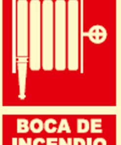 Señal fotolumiscente clase b boca incendio 297x210mm