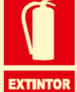Señal fotolumiscente clase b extintor 297x210mm