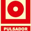 Señal fotolumiscente clase b pulsador de alarma 297x210mm