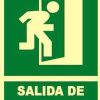 Señal fotolumiscente clase b salida emergencia ev047 297x210mm