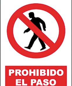 SEÑAL PROHIBIDO PASO SP897 40X30