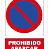Señal prohibido aparcar 400x300mm