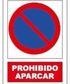 Señal prohibido aparcar 400x300mm