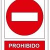 Señal prohibido el paso 400x300mm