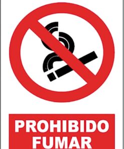 SEÑAL PROHIBIDO FUMAR SP850 40X30