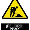 SEÑAL PELIGRO ZONA DE OBRAS SA1042 40X30