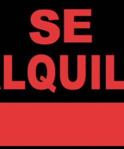 Señal se alquila 40x30cm