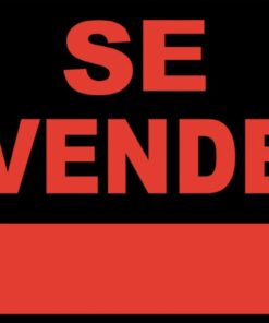 Señal se vende 40x30cm