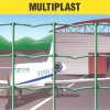 Malla elec.galvanizada revestida pvc multiplast 25x1,20m