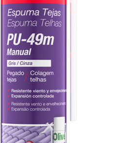 ESPUMA PU-49 TEJAS MAN.750ML GRIS