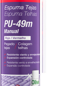 ESPUMA PU-49 TEJAS MAN.750ML ROJO