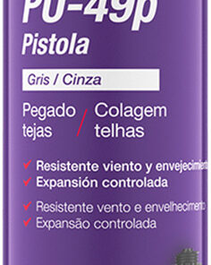 ESPUMA PU-49 TEJAS PIST.750ML GRIS