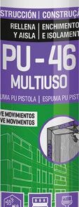 ESPUMA PU-46 MULTIUSO 750ML PIST.AMARILL