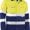 Cazadora alta visibilidad hv746bc l amarillo/azul