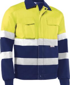 Cazadora alta visibilidad hv746bc xxl amarillo/azul