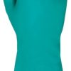 GUANTE NITRILO FLOCADO H821 T-08/M VERDE