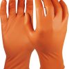 Guante desechable gripazz xl naranaja (caja 50 ud)