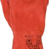 Guante soldador rojo forrado 408 bc 