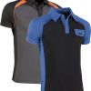 Polo top range s azul/negro