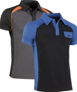 Polo top range xxl azul/negro