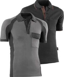 Polo flex s gris/negro