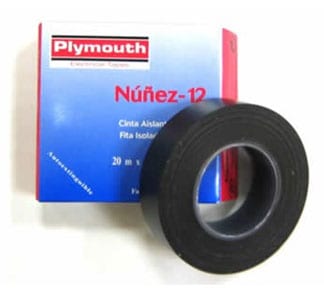Cinta aislante pvc 20mx19mm negro