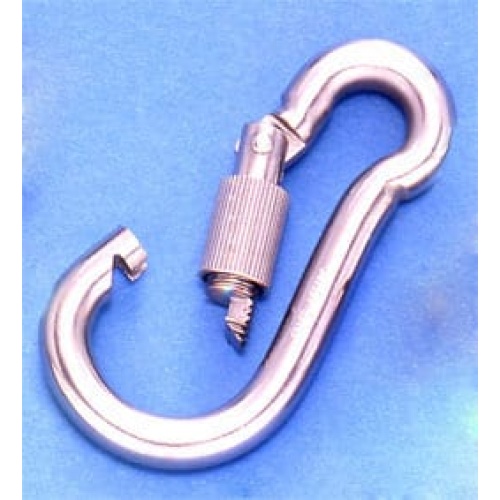 Mosqueton bombero c/v inox aisi316 5x50