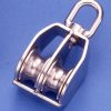 Polea inox doble giratoria  32mm