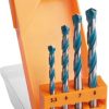 Set brocas widia multiconstrucción 4-5-6-8mm