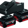 CARGADOR+2 BATERIAS LITIO 18V 4AH