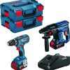 Kit Bosch atornillador GSR18V Martillo GBH18V.