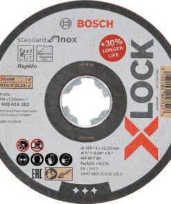 DISCO X-LOCK STAND.INOX 125X1X22,23MM