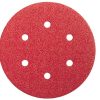 Lija disco 6 perforaciones con velcro 150mm g040 bl5