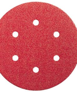 Lija disco 6 perforaciones con velcro 150mm g040 bl5