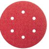 Lija disco 6 perforaciones con velcro 150mm g080 bl5