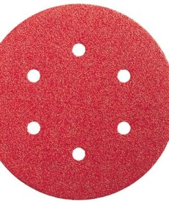 Lija disco 6 perforaciones con velcro 150mm g080 bl5
