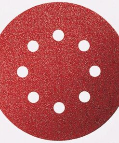 Lija disco 8 perforaciones con velcro 125mm g080 bl5