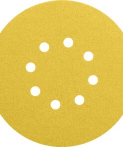 Lija disco 8 perforaciones con velcro 125mm g120 bl 50